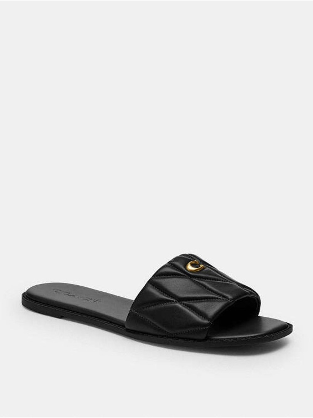 Coach Holly Puff Sandals In Black